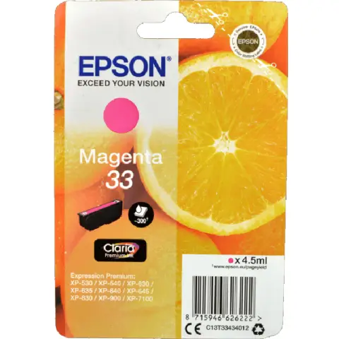 Tusz  Epson  magenta  Claria T33  singlepack